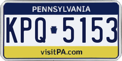 PA license plate KPQ5153