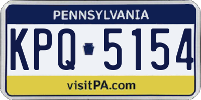 PA license plate KPQ5154