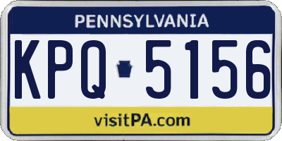PA license plate KPQ5156