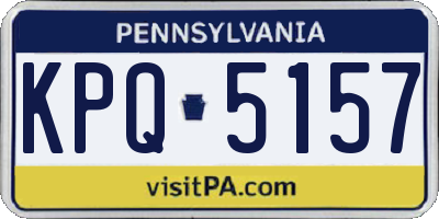 PA license plate KPQ5157