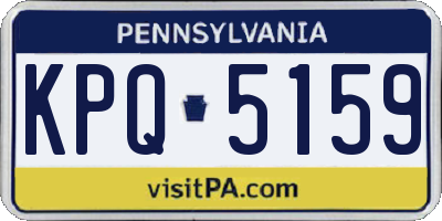 PA license plate KPQ5159