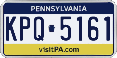 PA license plate KPQ5161