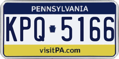 PA license plate KPQ5166