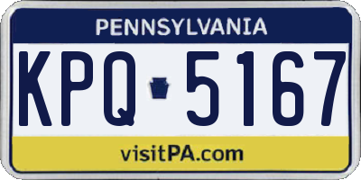 PA license plate KPQ5167