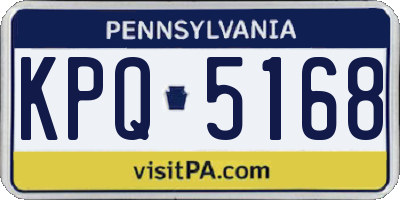 PA license plate KPQ5168