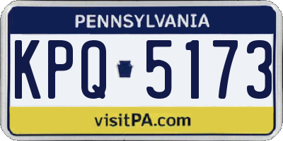 PA license plate KPQ5173