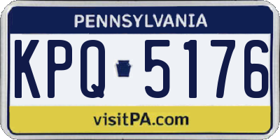 PA license plate KPQ5176