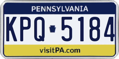 PA license plate KPQ5184