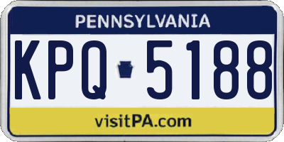 PA license plate KPQ5188