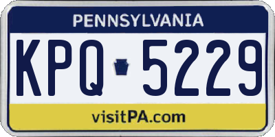 PA license plate KPQ5229