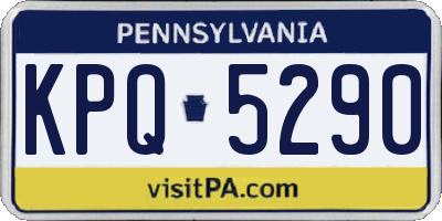 PA license plate KPQ5290