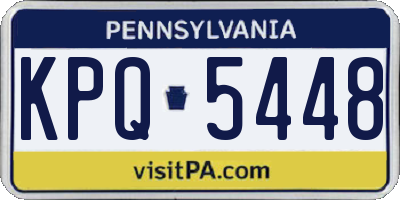 PA license plate KPQ5448