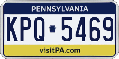 PA license plate KPQ5469