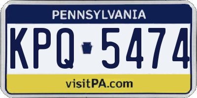 PA license plate KPQ5474