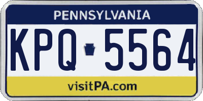 PA license plate KPQ5564
