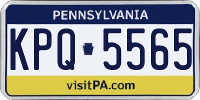 PA license plate KPQ5565