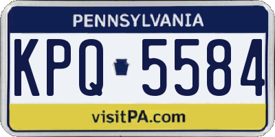 PA license plate KPQ5584