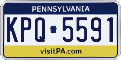 PA license plate KPQ5591
