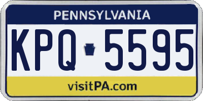 PA license plate KPQ5595