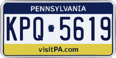 PA license plate KPQ5619