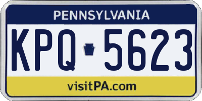 PA license plate KPQ5623