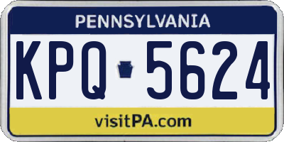 PA license plate KPQ5624
