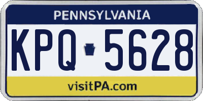 PA license plate KPQ5628