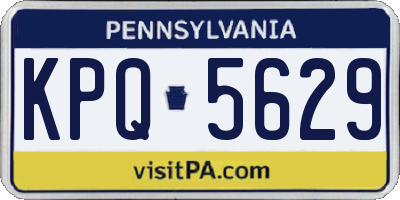 PA license plate KPQ5629