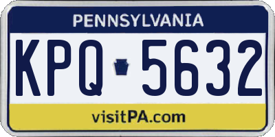 PA license plate KPQ5632