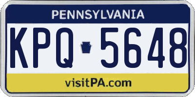 PA license plate KPQ5648