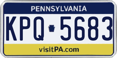 PA license plate KPQ5683