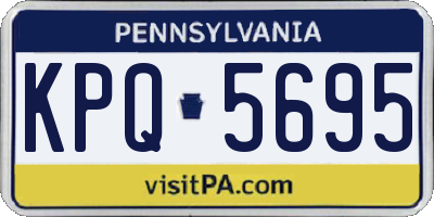 PA license plate KPQ5695