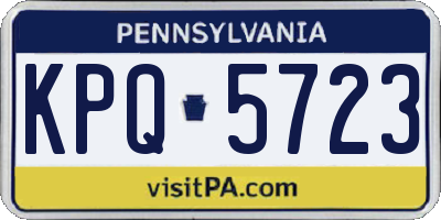 PA license plate KPQ5723