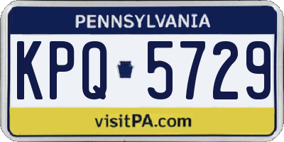 PA license plate KPQ5729