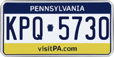PA license plate KPQ5730