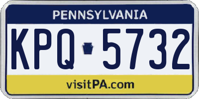 PA license plate KPQ5732