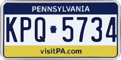 PA license plate KPQ5734