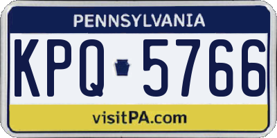 PA license plate KPQ5766