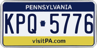 PA license plate KPQ5776