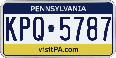PA license plate KPQ5787