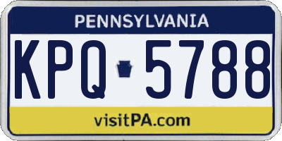 PA license plate KPQ5788