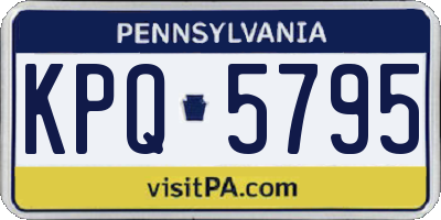 PA license plate KPQ5795