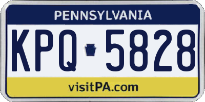 PA license plate KPQ5828
