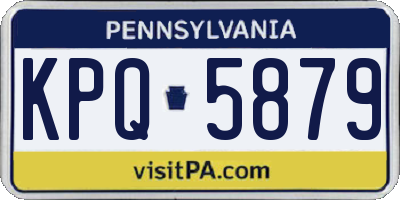 PA license plate KPQ5879