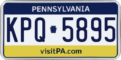 PA license plate KPQ5895