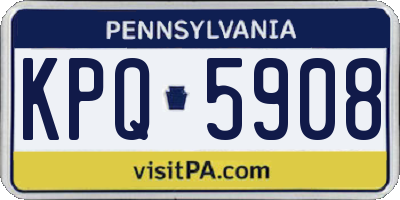 PA license plate KPQ5908