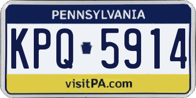 PA license plate KPQ5914