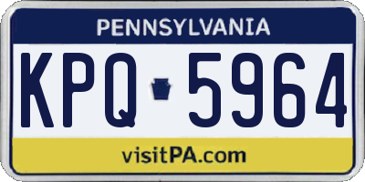 PA license plate KPQ5964