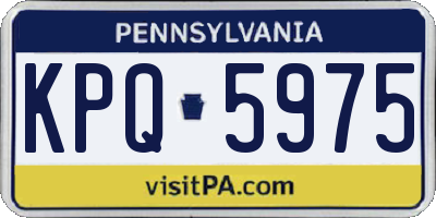PA license plate KPQ5975