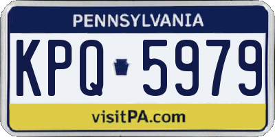 PA license plate KPQ5979